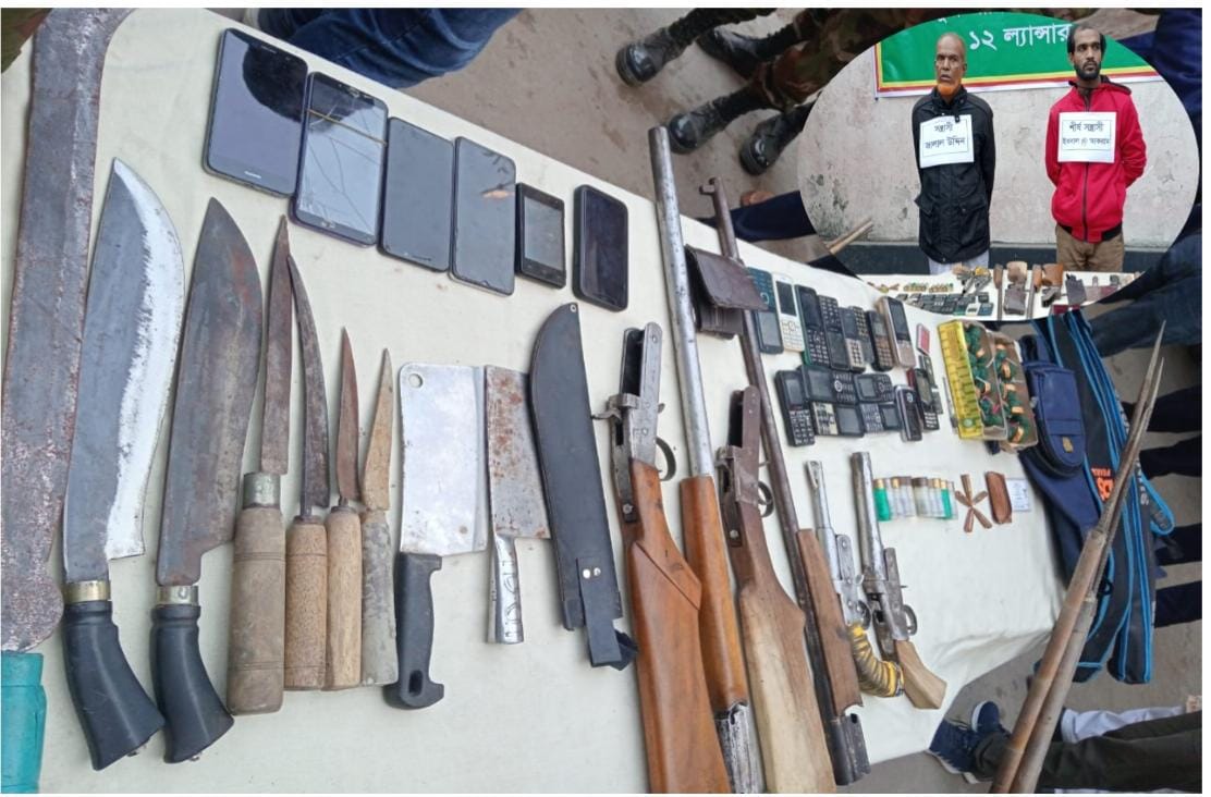 সেনা অভিযানে বিপুল পরিমাণ দেশি-বিদেশি অস্ত্র উদ্ধার নরসিংদীর রায়পুরায়