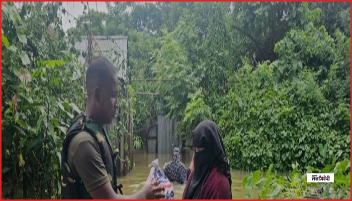 চট্টগ্রামের ৭ উপজেলায় বন্যা পরিস্থিতি নিয়ন্ত্রণে মাঠে সেনাবাহিনী