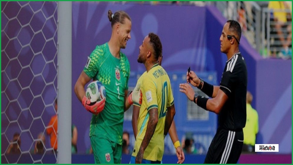 নেইমারকে কিংবদন্তি মেনে ক্ষমা চাইলেন নরওয়ের গোলরক্ষক নিয়ল্যান্ড