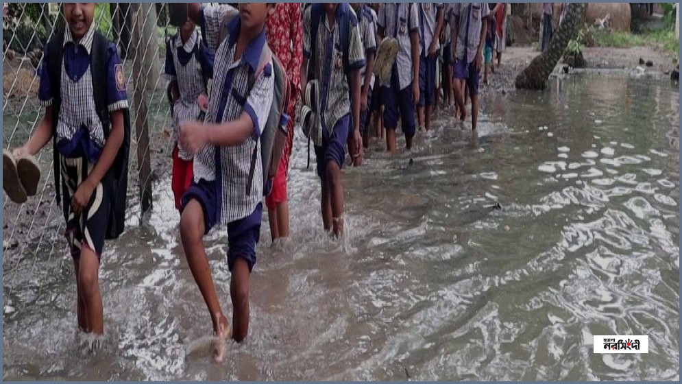 বদলগাছীতে ৩৪ সরকারি প্রাথমিক বিদ্যালয়ের যাতায়াত পথ মরণফাঁদ, কমছে উপস্থিতি