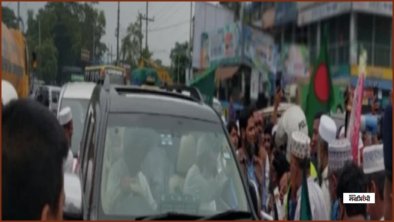 বরিশাল যাওয়ার পথে কালকিনিতে পথসভায় জামায়াত আমির শফিকুর রহমান