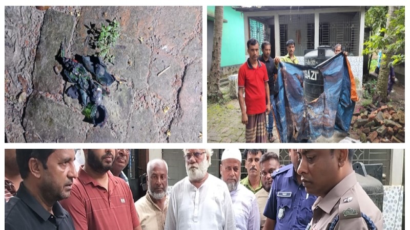 কাপাসিয়ায় যুবদল নেতার বাড়িতে পেট্রোল বোমা হামলা