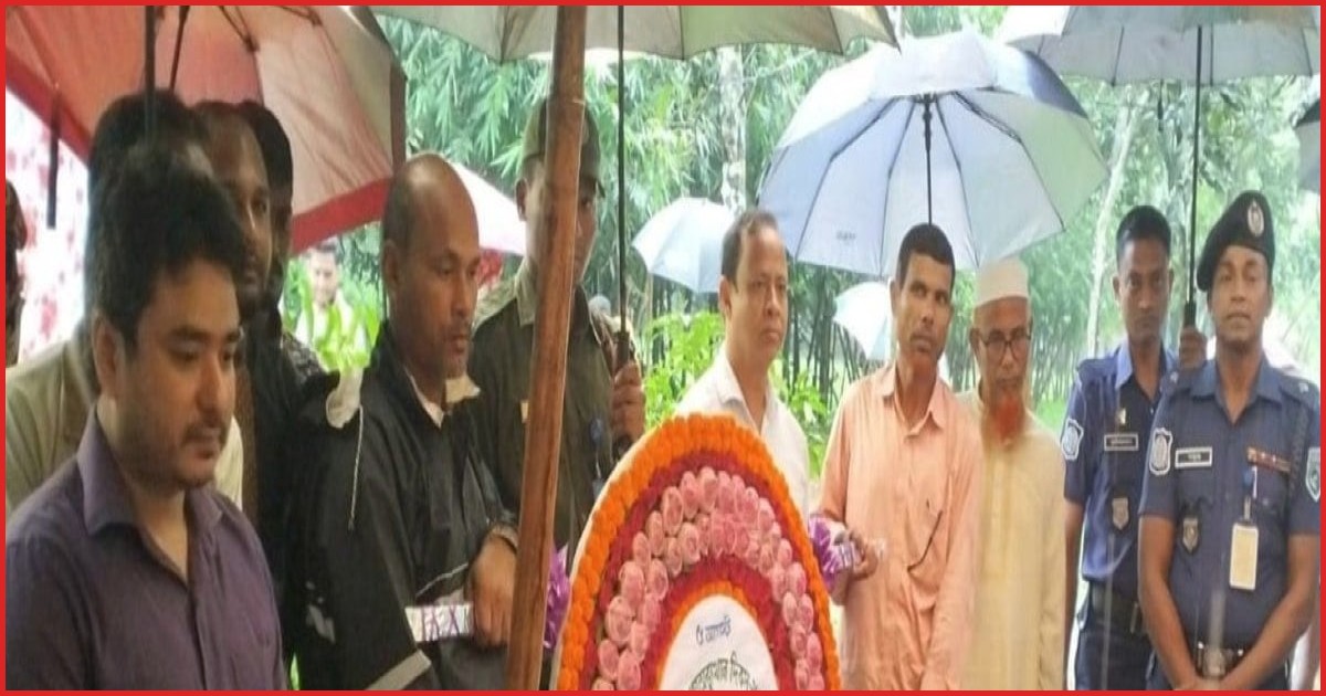 কিশোরগঞ্জে শহিদ নাঈমের কবরে উপজেলা প্রশাসনের শ্রদ্ধা নিবেদন