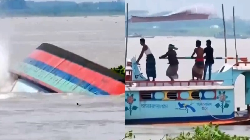 মেঘনায় ঘূর্ণিস্রোতে সিমেন্টবোঝাই ট্রলার ডুবি, কোটি টাকার ক্ষতি