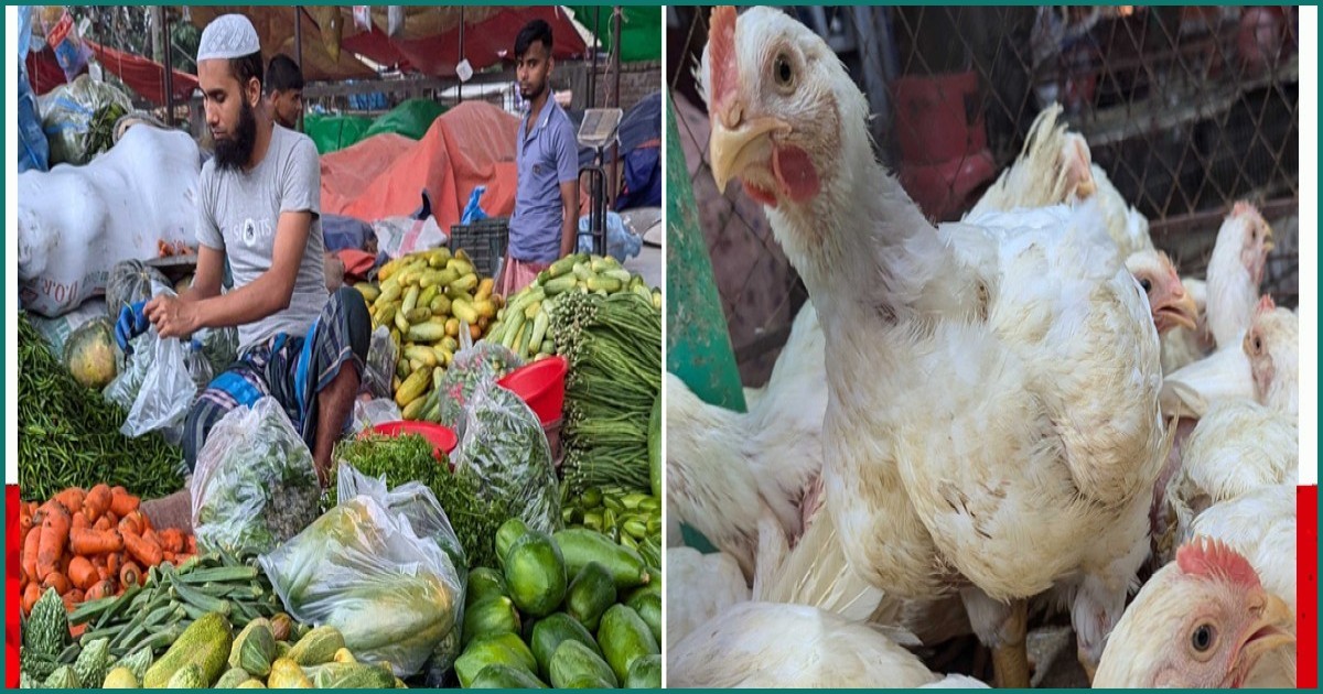 রাজধানীর বাজারে ২০০ টাকার নিচে নেই মাছ-মুরগি, ডিম ১৬০