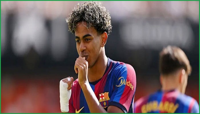 টানা দুই ম্যাচে জোড়া গোল: চেনা ছন্দে ফিরলেন লামিন ইয়ামাল