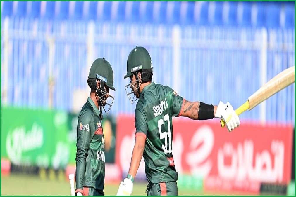 আফগানিস্তানের বিপক্ষে চাপে বাংলাদেশ: পারভেজের ফিফটির পর সাইফ-মিরাজ ফিরলেন